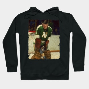 Gump Worsley, 1973 in Minnesota North Stars (3 Shutouts) Hoodie